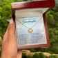 To My Beautiful Granddaughter - Love Knot Necklace - Personalized Message Card