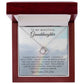To My Beautiful Granddaughter - Love Knot Necklace - Personalized Message Card