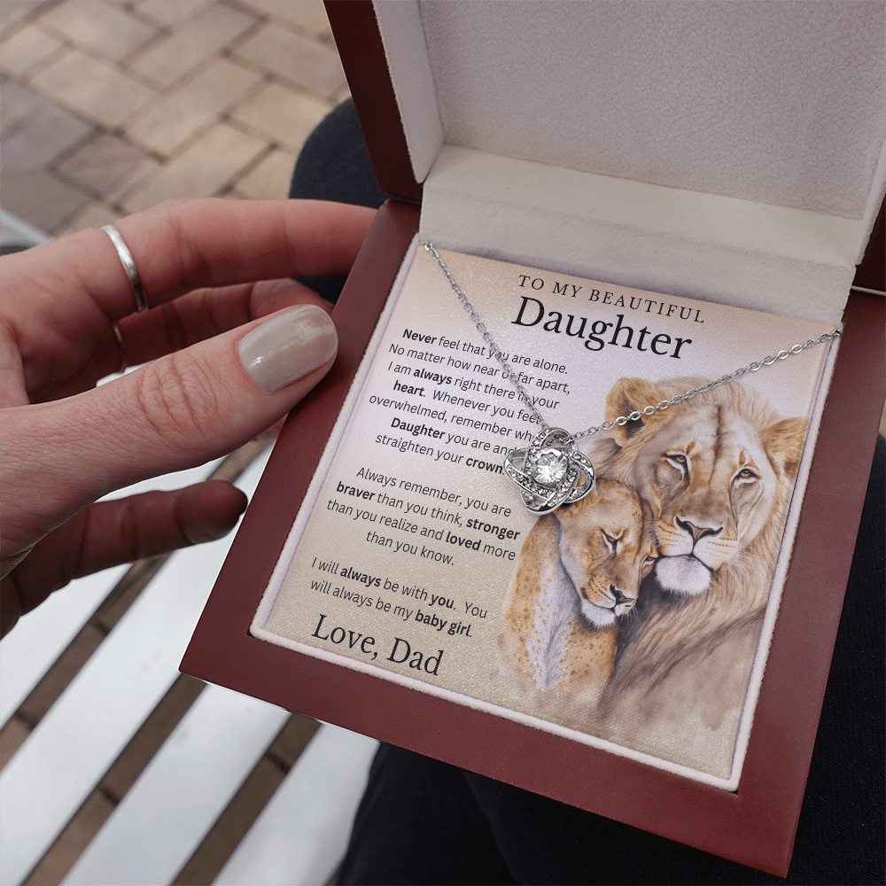 Always My Baby Girl - Love Knot Necklace