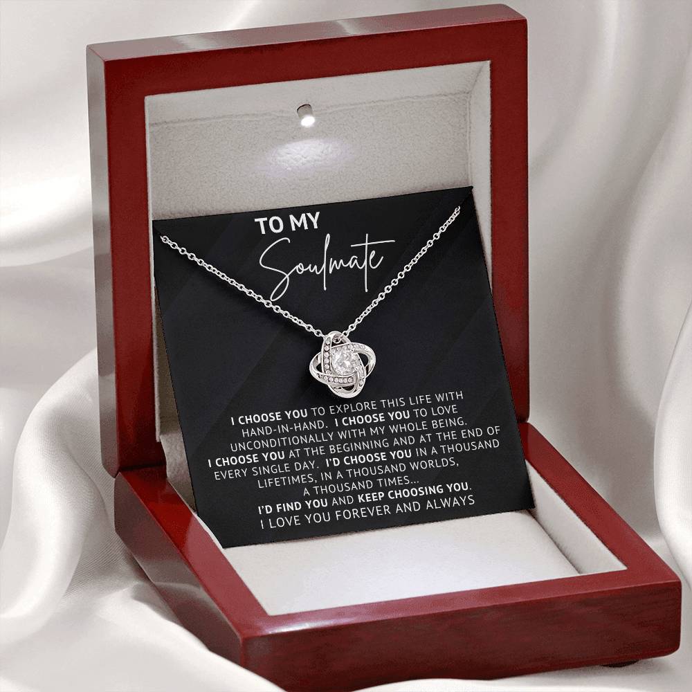 To My Soulmate - I Choose You-  Necklace Gift Set