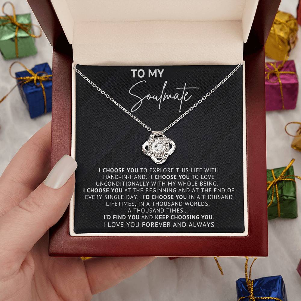 To My Soulmate - I Choose You-  Necklace Gift Set