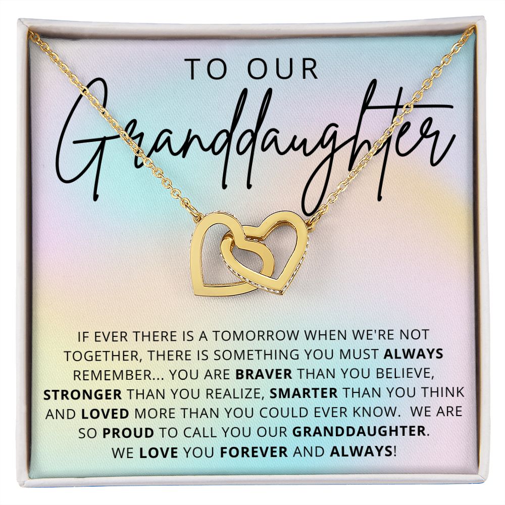 To Our Granddaughter | Interlocking Hearts Necklace