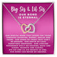 Big Sister and Little Sister Necklace | Interlocking Hearts