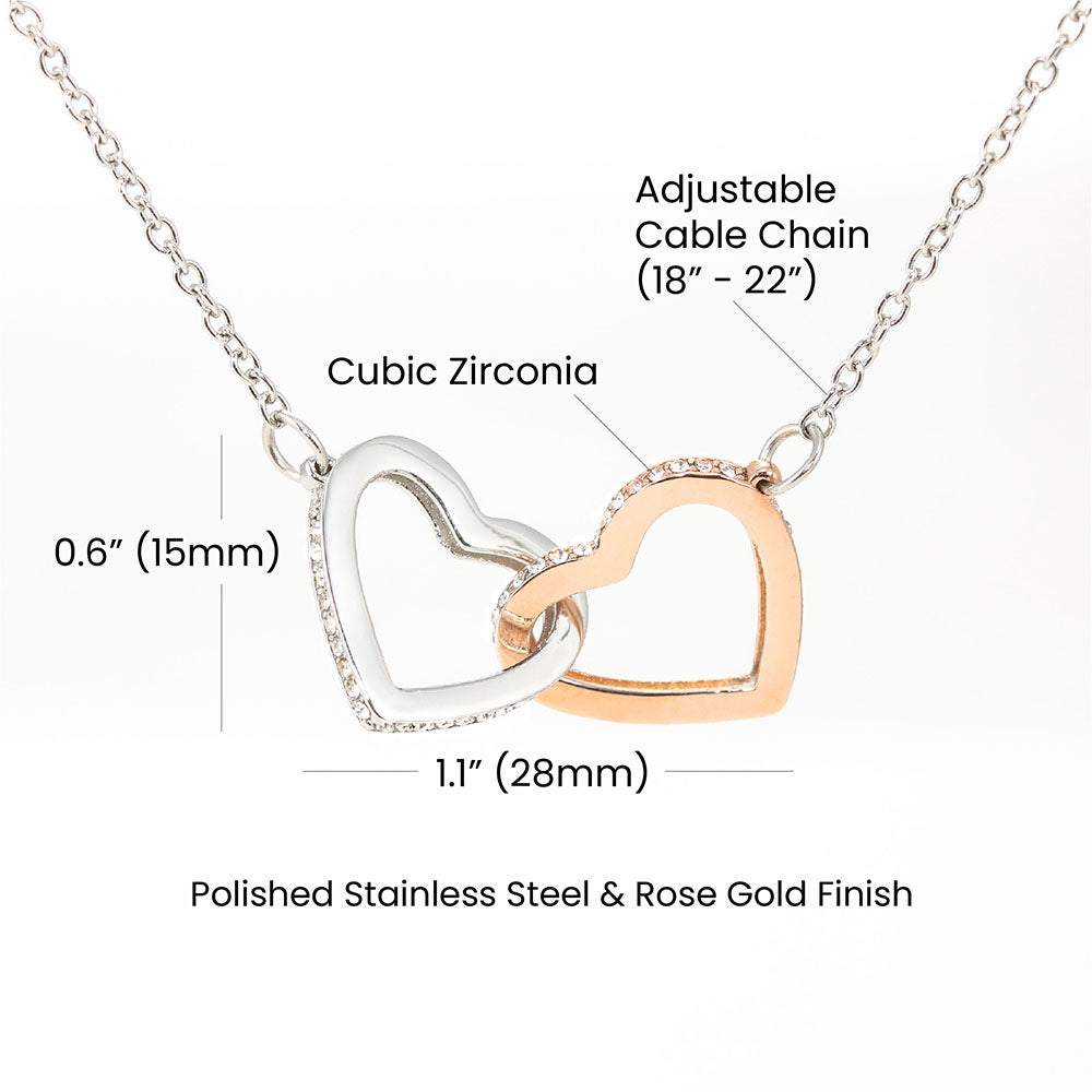 Big Sister and Little Sister Necklace | Interlocking Hearts Necklace