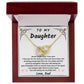 [SELLING OUT FAST]  Gift for Daughter from Dad - Interlocking Hearts - My Baby Girl