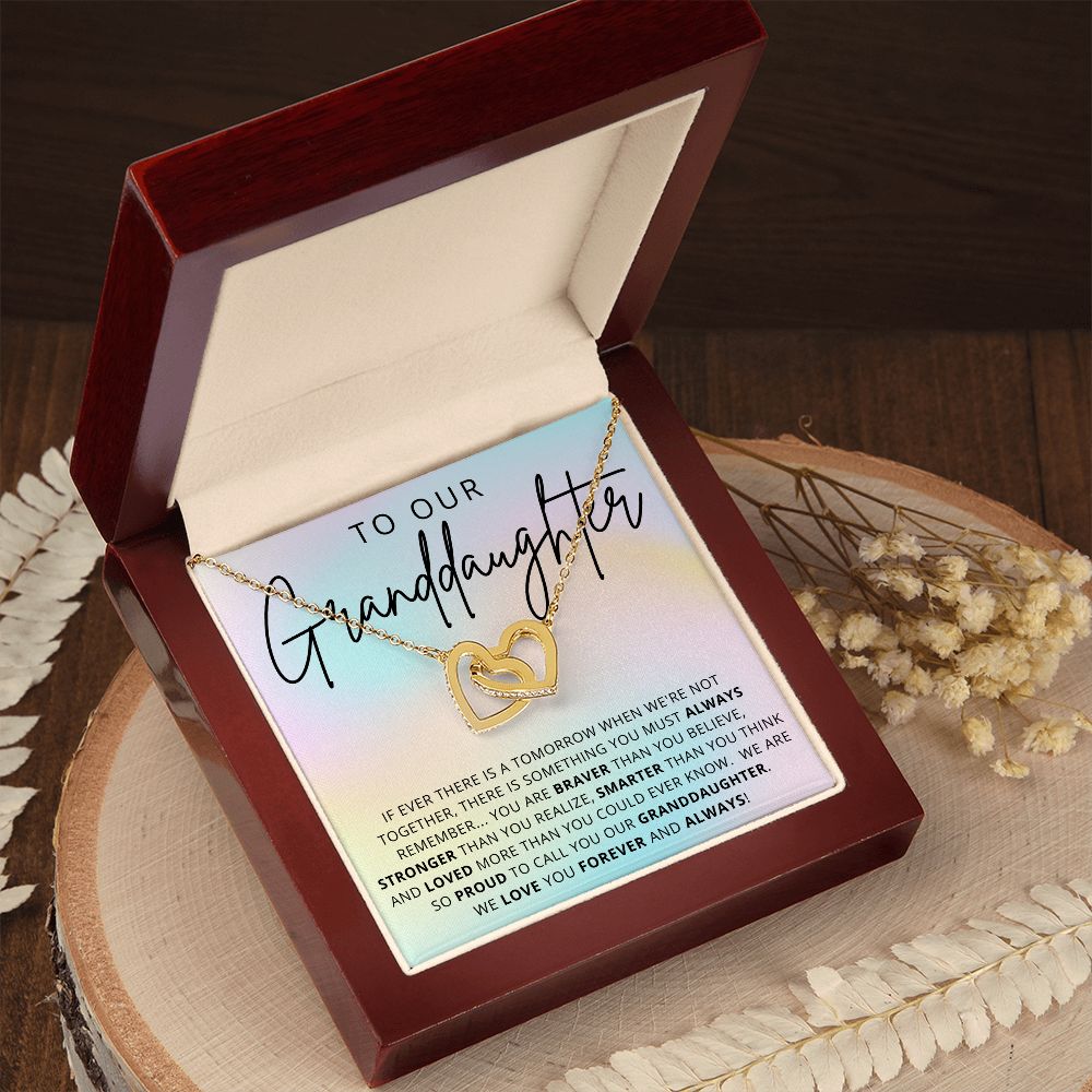 To Our Granddaughter | Interlocking Hearts Necklace