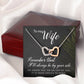 To My Wife Necklace - Interlocking Hearts