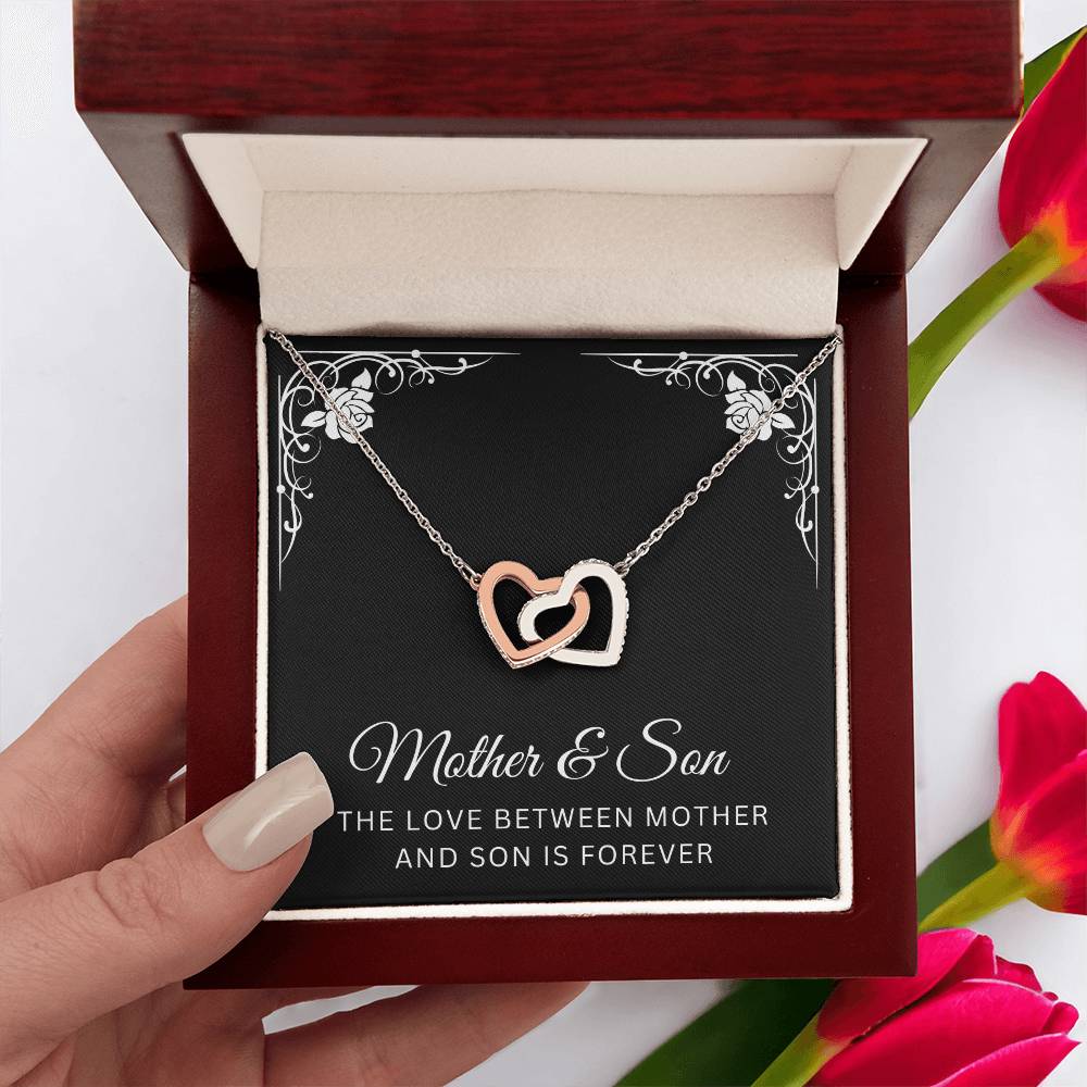 [BEST SELLER] Mother and Son - Interlocking Hearts Necklace