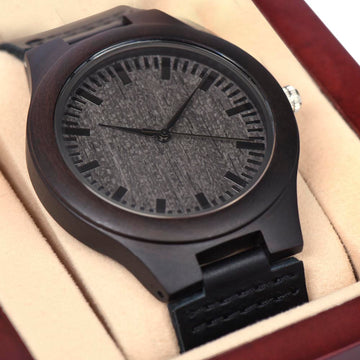 To My Son -,Blessed and Proud - Wooden Watch