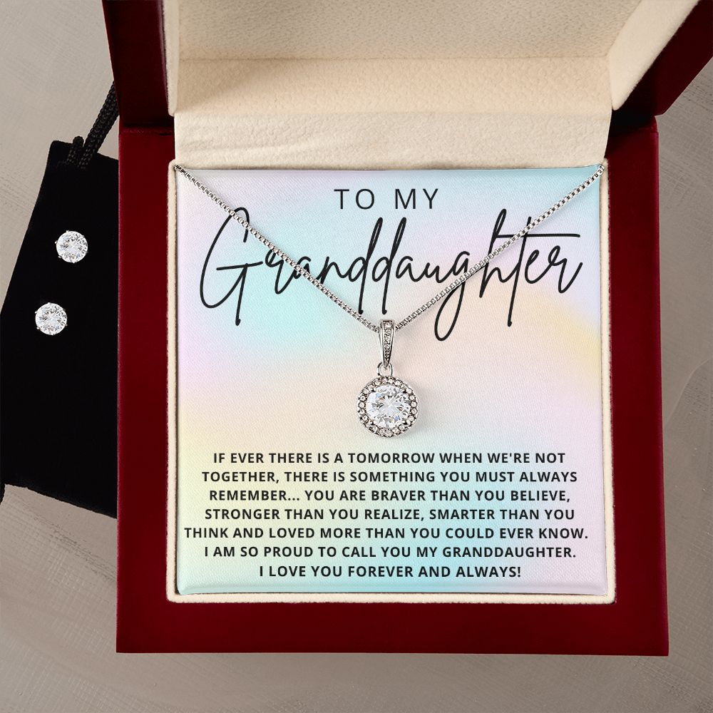 To My Granddaughter | Eternal Hope Necklace and Earring Set