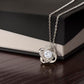 Love Knot Necklace - Premium Cubic Zirconia Crystal