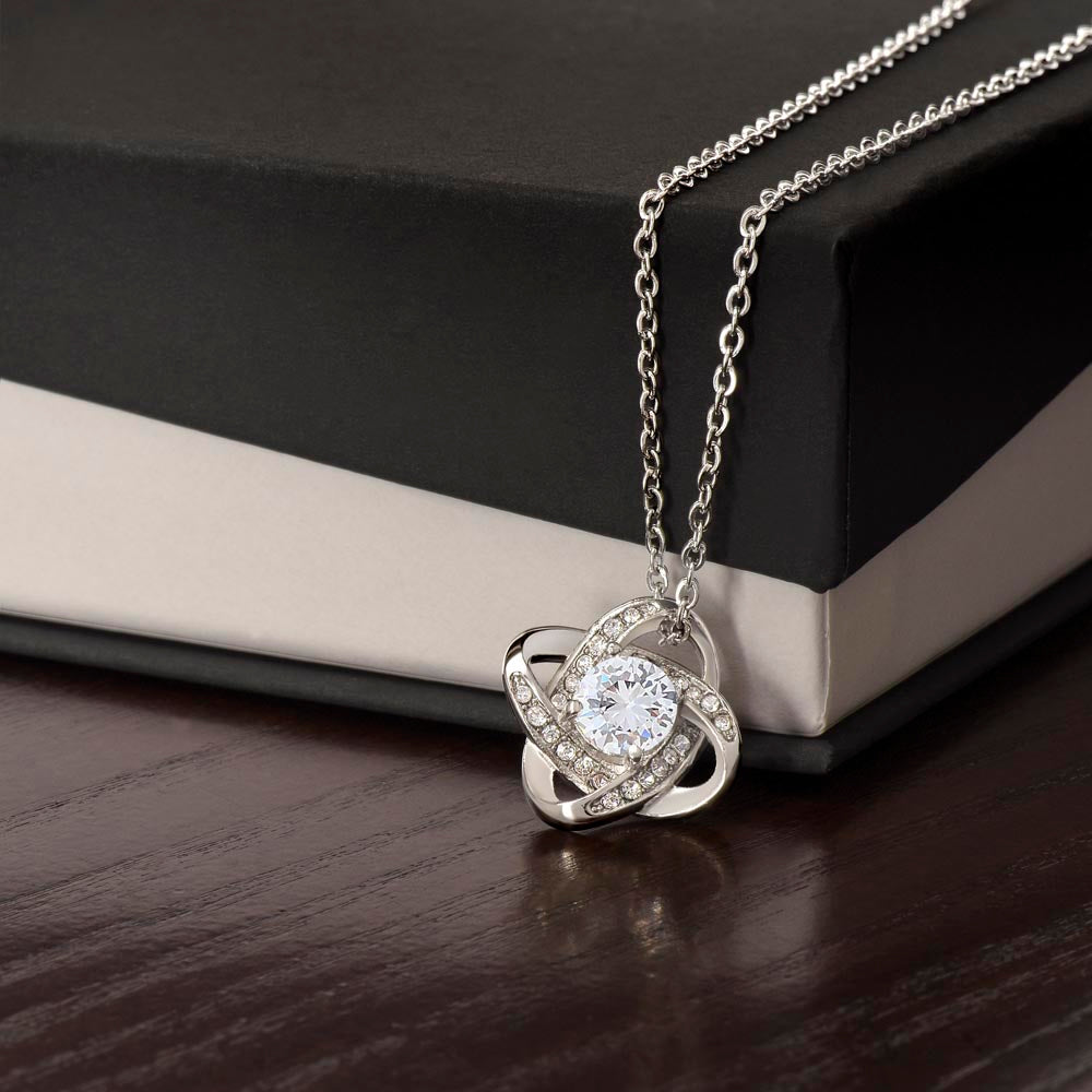 Love Knot Necklace - Premium Cubic Zirconia Crystal