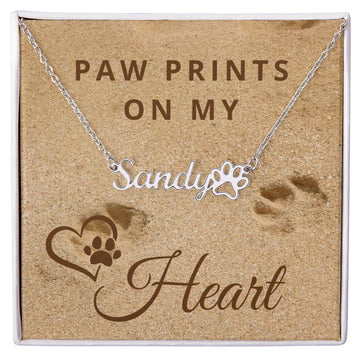 Dog Mom Necklace | Dog Paw Necklace