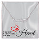 Dog Loss Sympathy Gift | Paw Prints on My Heart | Dog Mom Necklace