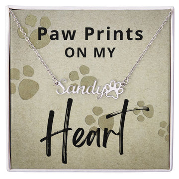 Dog Mom Gift | Paw Print Necklace