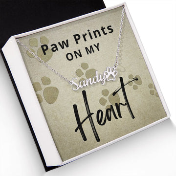 Dog Mom Gift | Paw Print Necklace