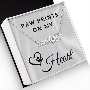Dog Mom Gift | Paw Print Necklace