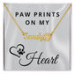 Dog Mom Gift | Paw Print Necklace