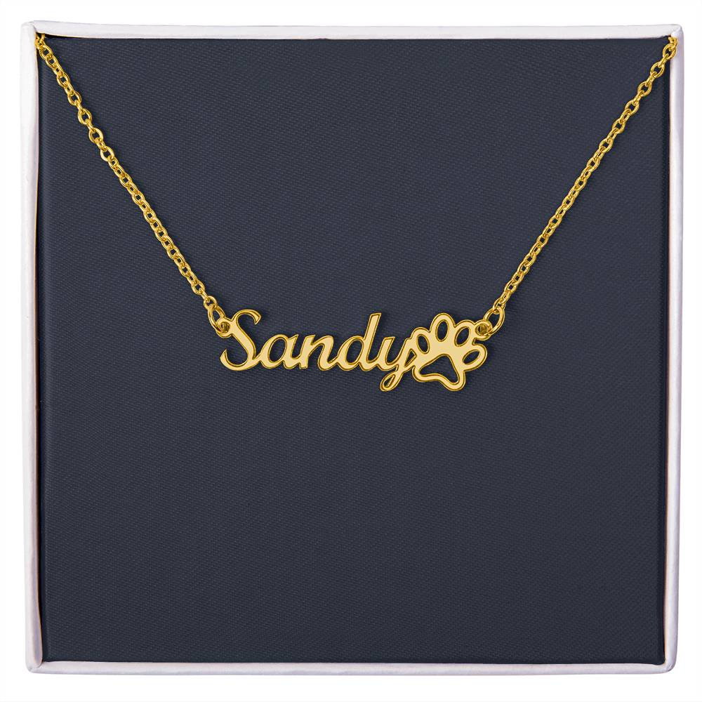 Dog Name Necklace