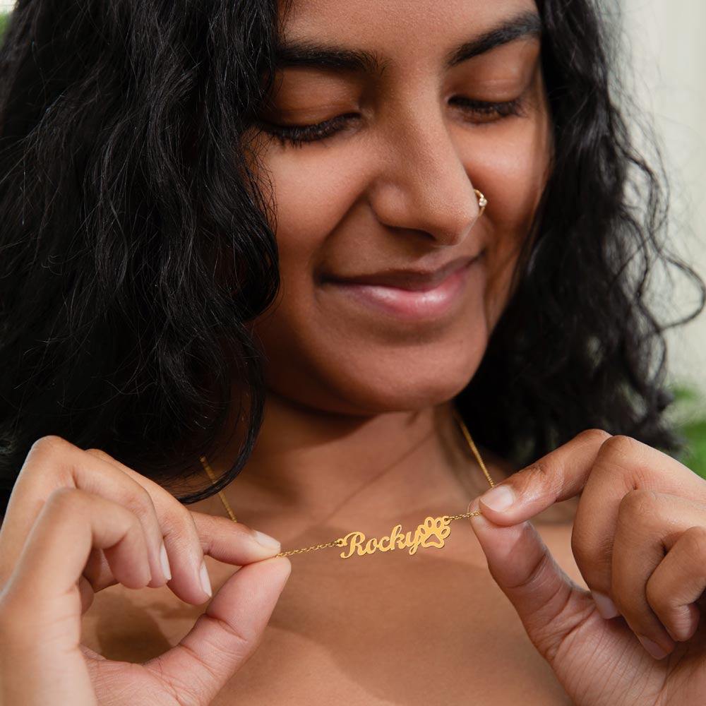 Dog Name Necklace
