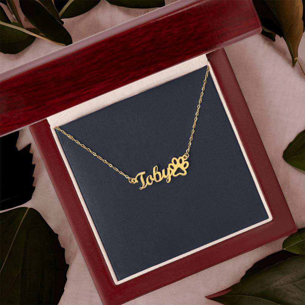 Dog Name Necklace
