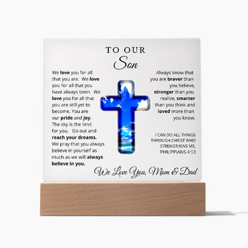 To Our Son Gift | Acrylic Plaque