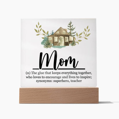 Mom Acrylic Plaque | Mom Definition | Mothers Day Gift