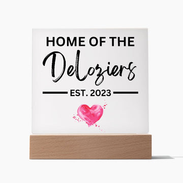 Heart | Custom Sign | Acrylic Plaque with LED Base - AS