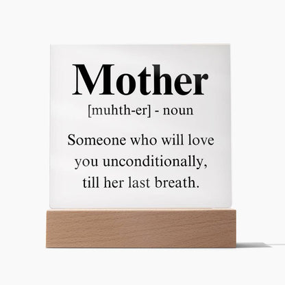 Mom Acrylic Plaque | Mom Definition | Mothers Day Gift