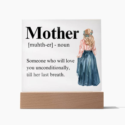 Mom Acrylic Plaque | Mom Definition | Mothers Day Gift