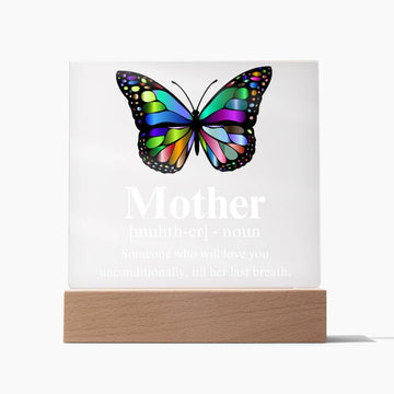 Acrylic Plaque for Mom | LED Night Light