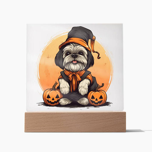 Halloween Decor Indoor | LED Night Light | Shih Tzu Dog Lover Gift