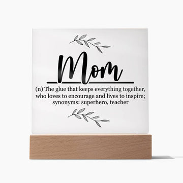 Mom Acrylic Plaque | Mom Definition | Mothers Day Gift