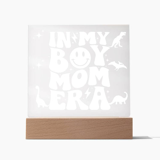 In My Boy Mom Era | Glowing LED Night Light | Dinosaurs