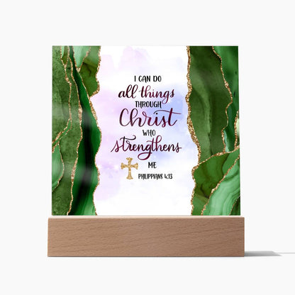 Printed Acrylic Sign | I can do all things