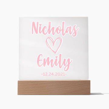 Custom Night Light, Personalized LED Night Light