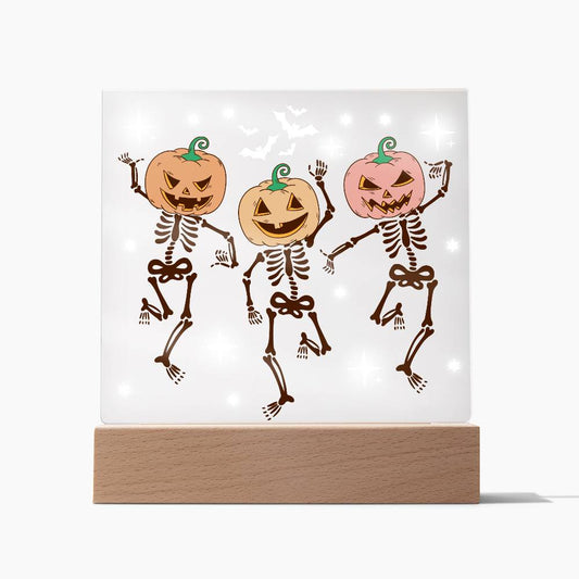 Skeleton Halloween Decor | Acrylic Night Light