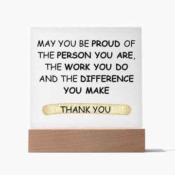 Employee Gift | Acrylic Plaque with LED Base