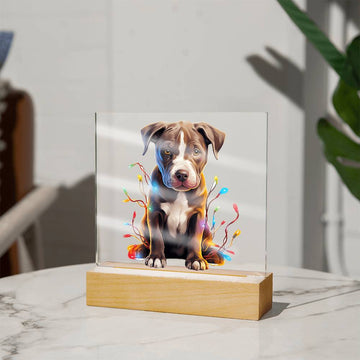 Pitbull Christmas Night Light