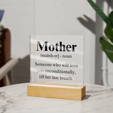 Mom Acrylic Plaque | Mom Definition | Mothers Day Gift