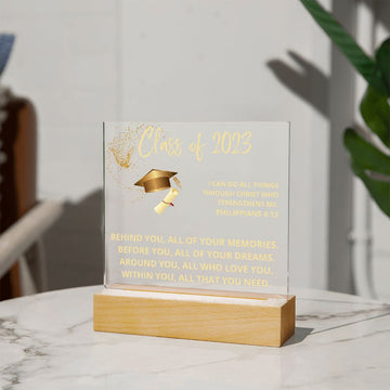 Class of 2023 | Acrylic Plaque with LED Base