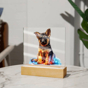 German Shepherd Christmas Night Light