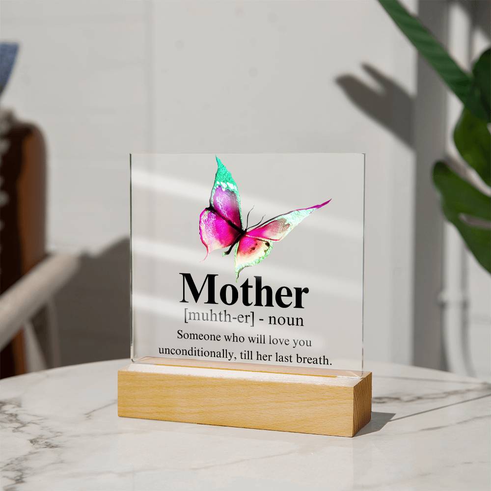 Mom Acrylic Plaque | Mom Definition | Mothers Day Gift