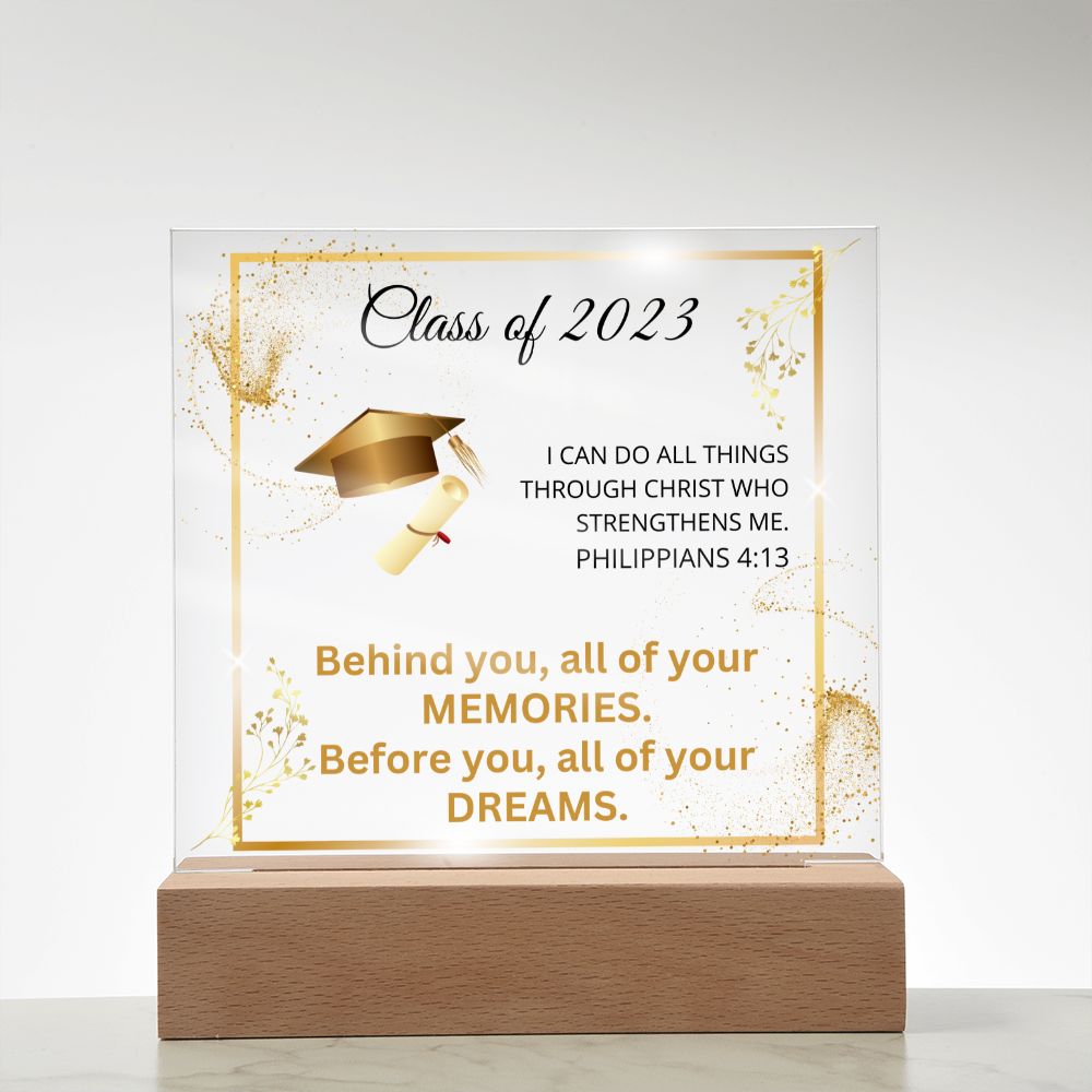 Class of 2023 Acrylic Plaque | Graduation Gift for Her High School College