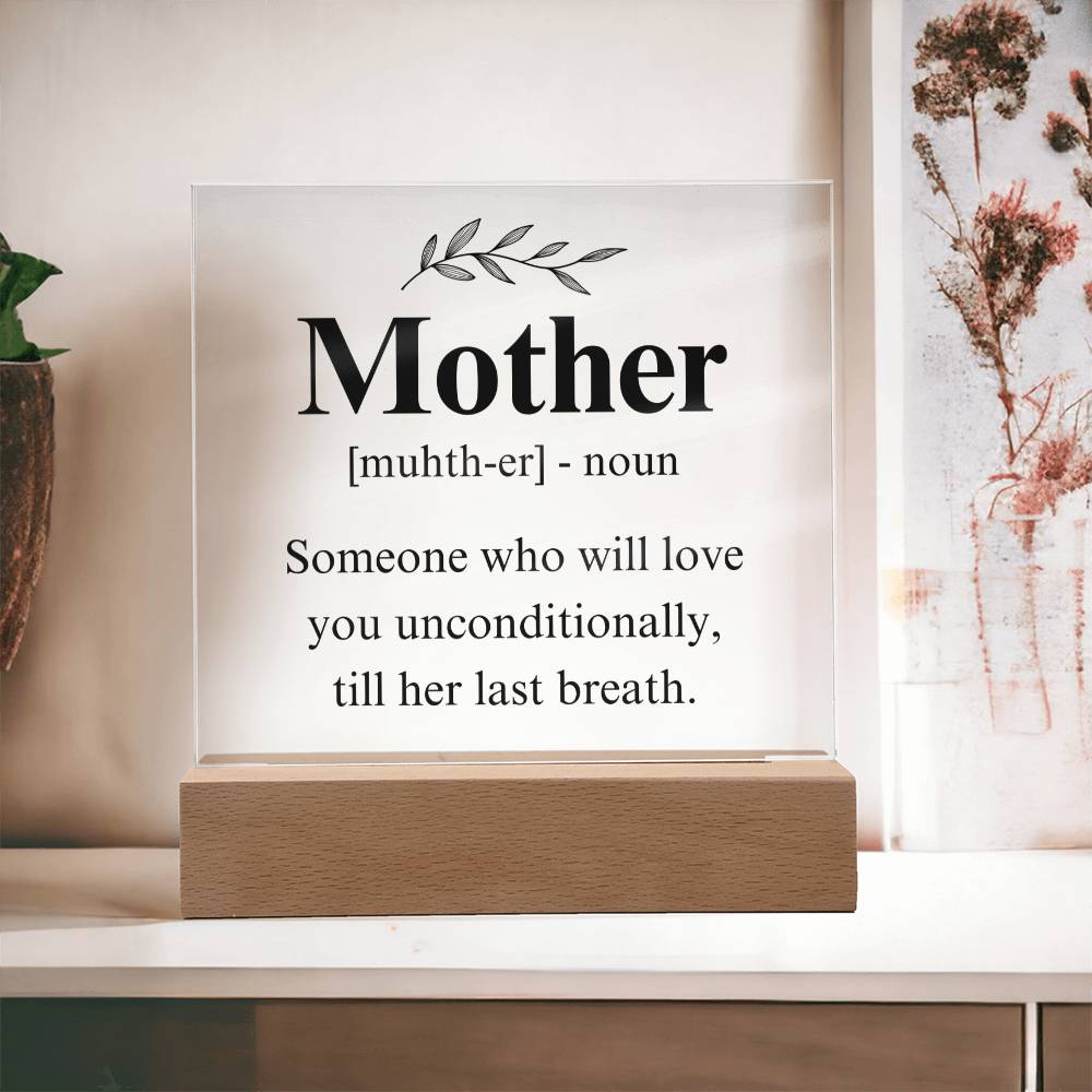 Mom Acrylic Plaque | Mom Definition | Mothers Day Gift