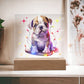 Bulldog Christmas Night Light, Christmas Decor Indoor