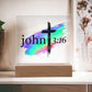 Printed Acrylic Plaque - John 3 16