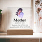 Mom Acrylic Plaque | Mom Definition | Mothers Day Gift