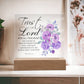 Printed Acrylic Plaque - Proverbs 3:5-6