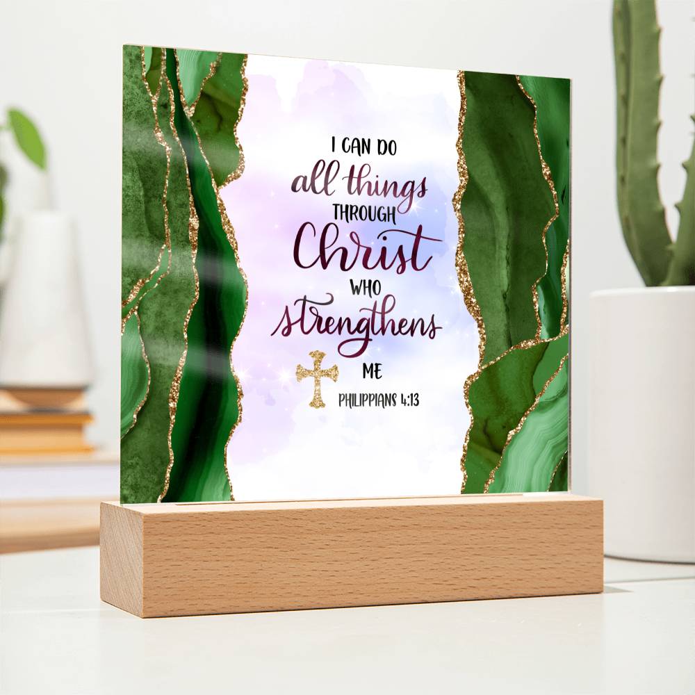 Printed Acrylic Sign | I can do all things